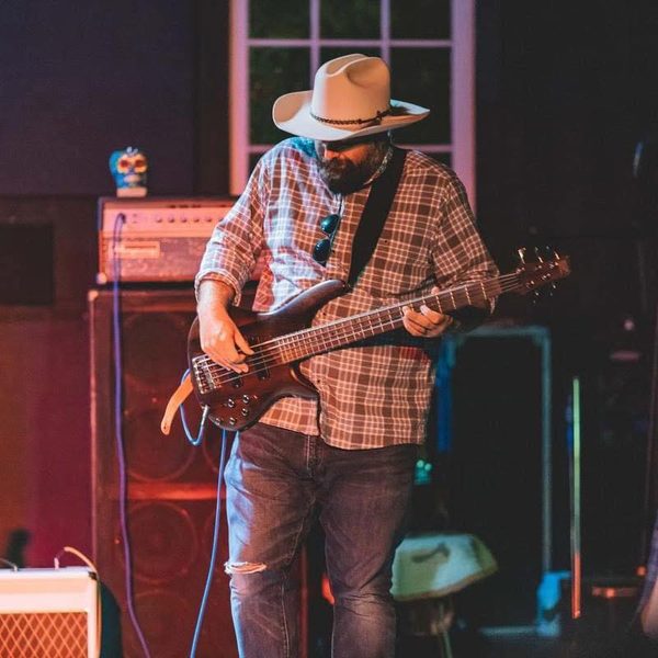 Jordan Tupper, bassist and vocalist of Cover 6 Band, Baton Rouge Louisiana musician