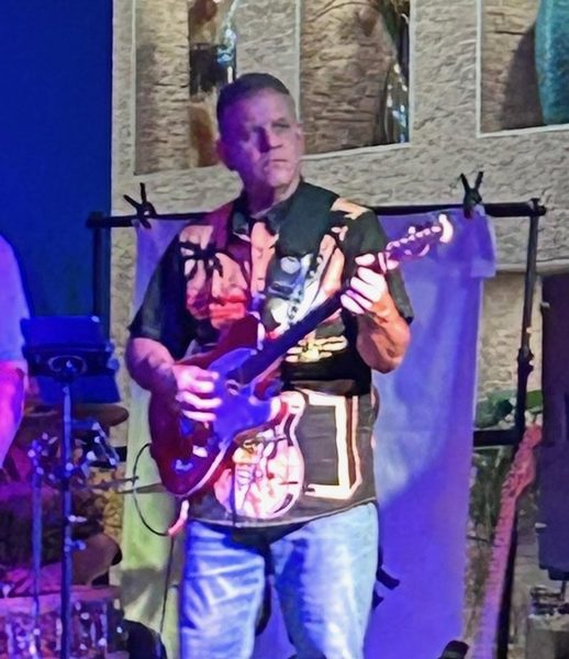 Nick Fehn, rhythm guitarist of Cover 6 Band, Baton Rouge Louisiana
